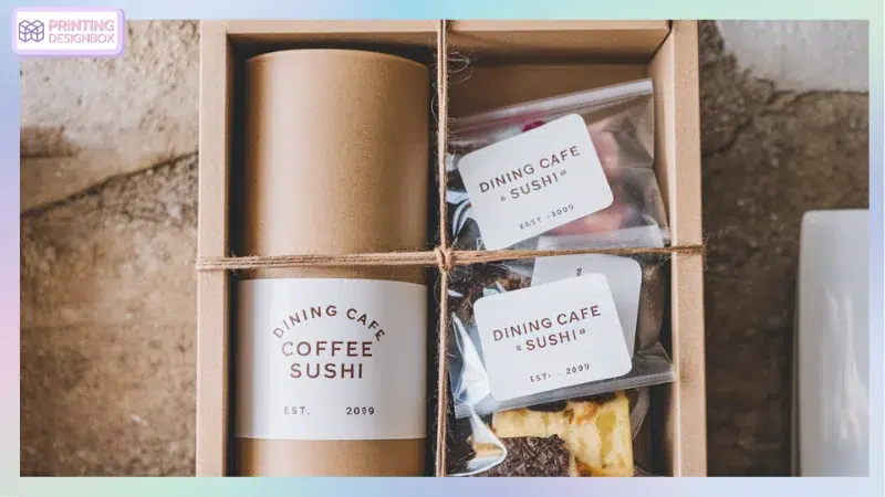 สติกเกอร์แบรนด์ Dining Cafe ดีไซน์เรียบง่ายแต่น่าสนใจ สะท้อนภาพลักษณ์ระดับพรีเมียม