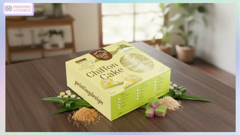 8 ไอเดียออกแบบกล่องขนม ช่วยสร้างแบรนด์ให้ติดตลาด กำไรพุ่ง แน่นอน ออกแบบกล่องขนม ออกแบบกล่องขนมเค้กชิฟฟ่อนลายเขียวพิมพ์ภาพสินค้า