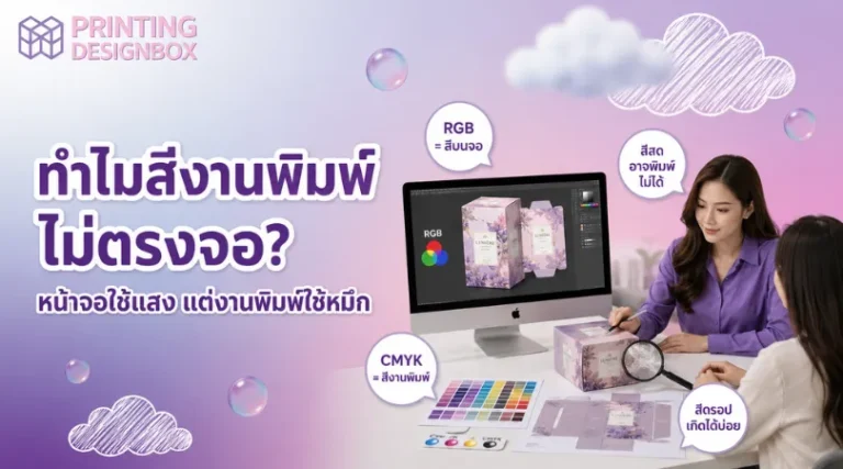 สีงานพิมพ์ไม่ตรงจอ เพราะระบบสี RGB กับ CMYK ต่างกันในการแสดงผล